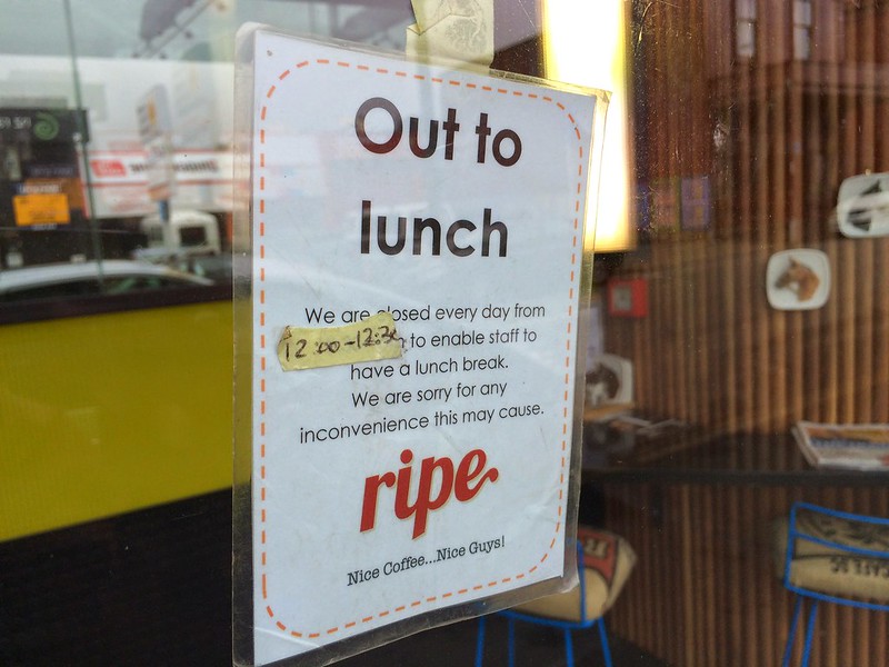 out to lunch